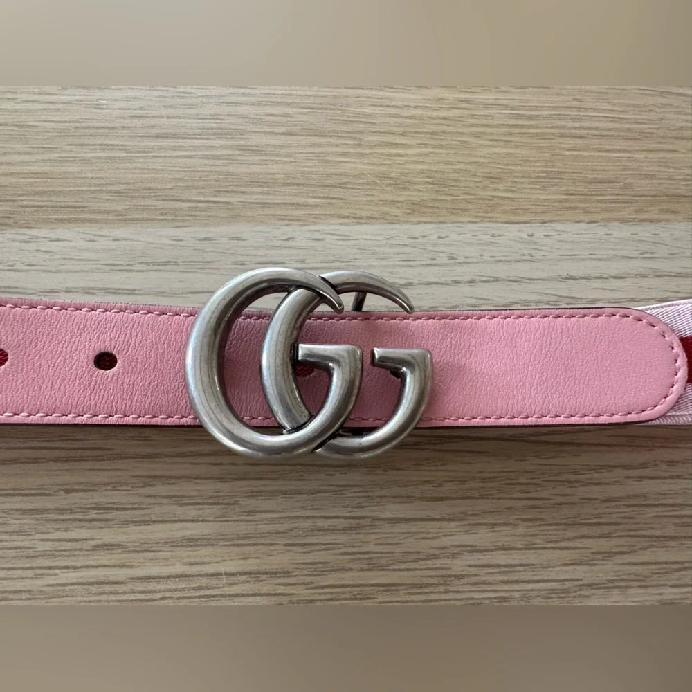 GUCCI KIDS PINK BELT Stretch - Picture 2 of 5